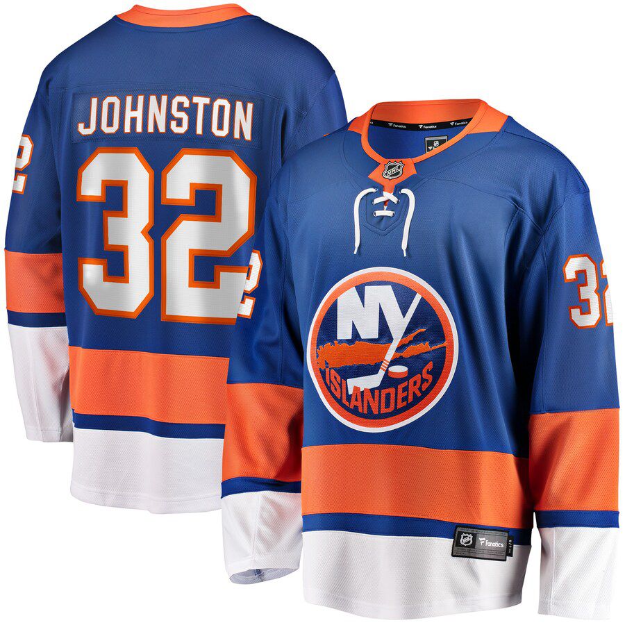 Men New York Islanders #32 Ross Johnston Fanatics Branded Royal Home Breakaway Player NHL Jersey->new york islanders->NHL Jersey